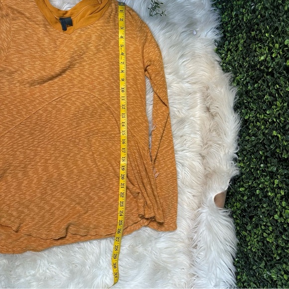 Anthropologie left of center dara knit mustard pull over long sleeve - Picture 8 of 11